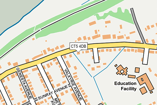 CT5 4DB map - OS OpenMap – Local (Ordnance Survey)