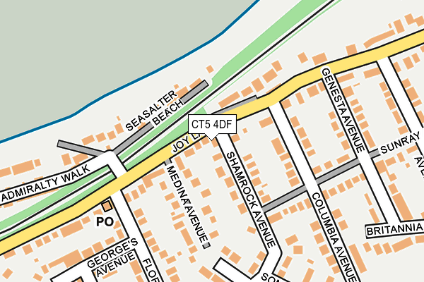 CT5 4DF map - OS OpenMap – Local (Ordnance Survey)