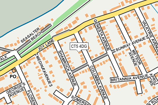 CT5 4DG map - OS OpenMap – Local (Ordnance Survey)