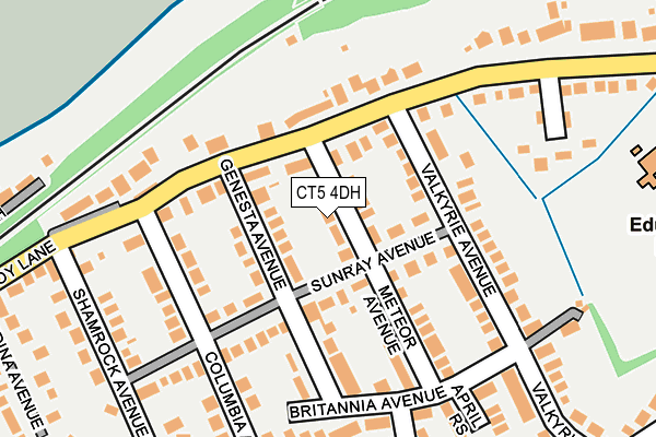 CT5 4DH map - OS OpenMap – Local (Ordnance Survey)