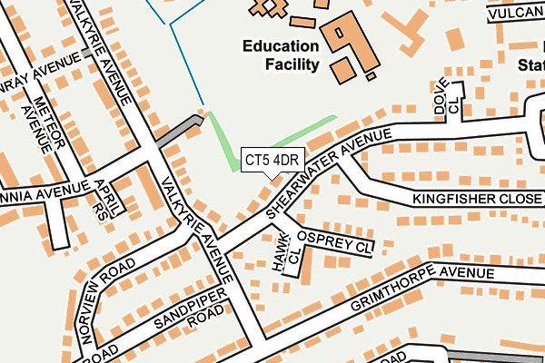CT5 4DR map - OS OpenMap – Local (Ordnance Survey)