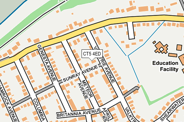 CT5 4ED map - OS OpenMap – Local (Ordnance Survey)