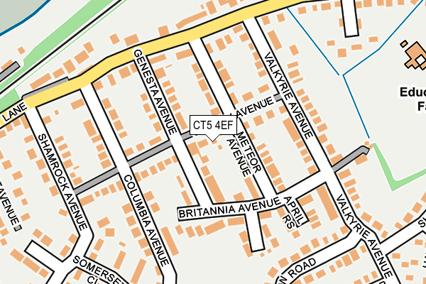 CT5 4EF map - OS OpenMap – Local (Ordnance Survey)