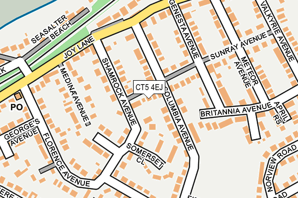 CT5 4EJ map - OS OpenMap – Local (Ordnance Survey)