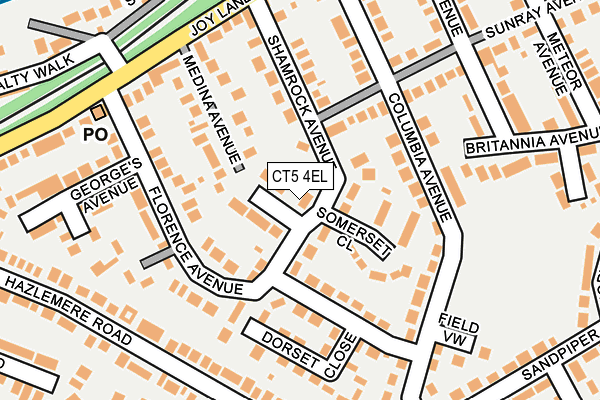 CT5 4EL map - OS OpenMap – Local (Ordnance Survey)