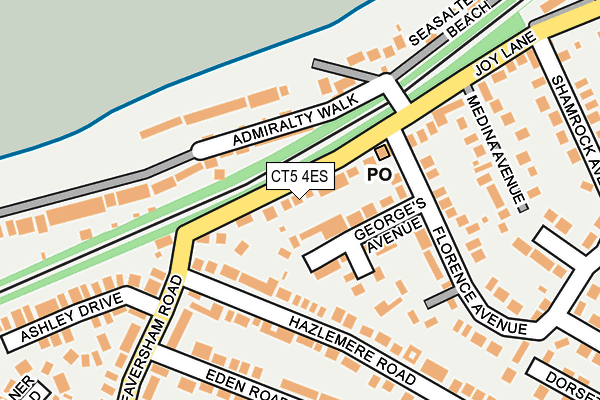 CT5 4ES map - OS OpenMap – Local (Ordnance Survey)