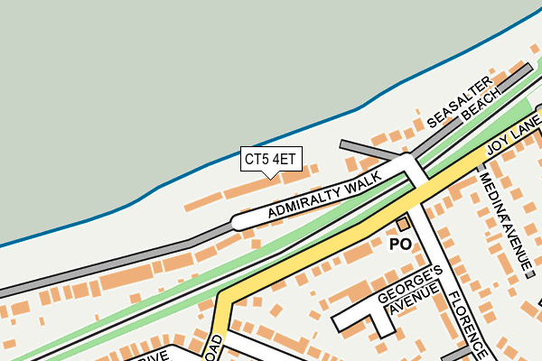 CT5 4ET map - OS OpenMap – Local (Ordnance Survey)