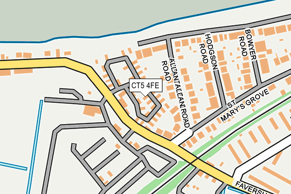 CT5 4FE map - OS OpenMap – Local (Ordnance Survey)