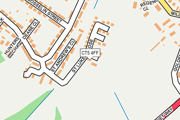 CT5 4FF map - OS OpenMap – Local (Ordnance Survey)