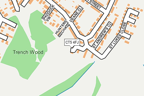 CT5 4FJ map - OS OpenMap – Local (Ordnance Survey)