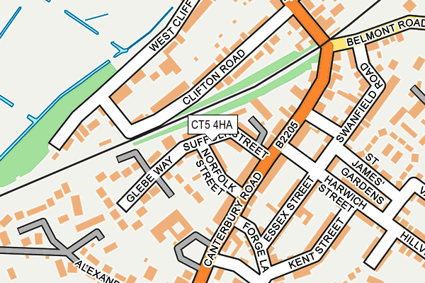 CT5 4HA map - OS OpenMap – Local (Ordnance Survey)