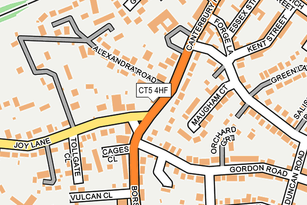 CT5 4HF map - OS OpenMap – Local (Ordnance Survey)