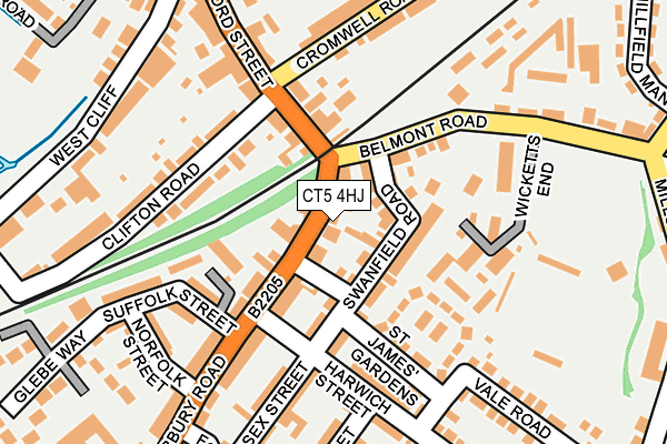 CT5 4HJ map - OS OpenMap – Local (Ordnance Survey)