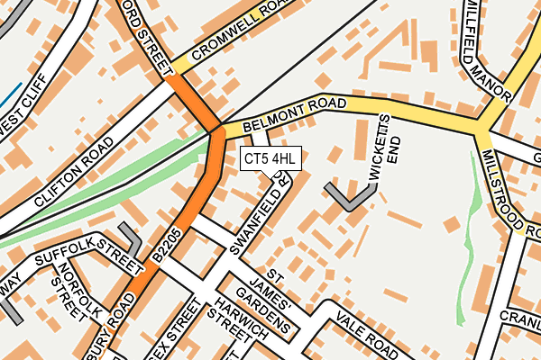 CT5 4HL map - OS OpenMap – Local (Ordnance Survey)