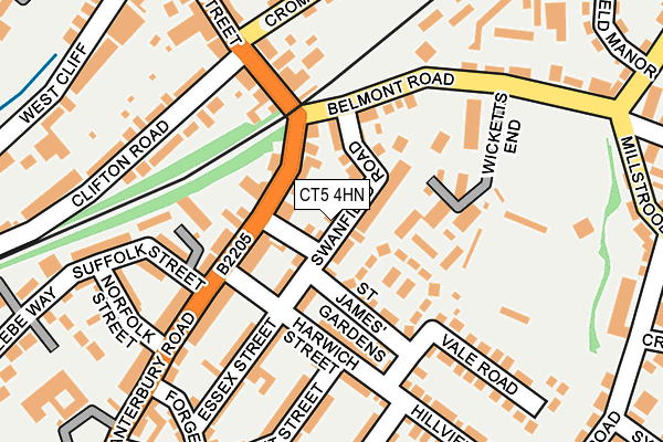 CT5 4HN map - OS OpenMap – Local (Ordnance Survey)