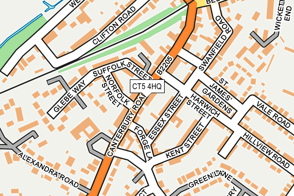 CT5 4HQ map - OS OpenMap – Local (Ordnance Survey)