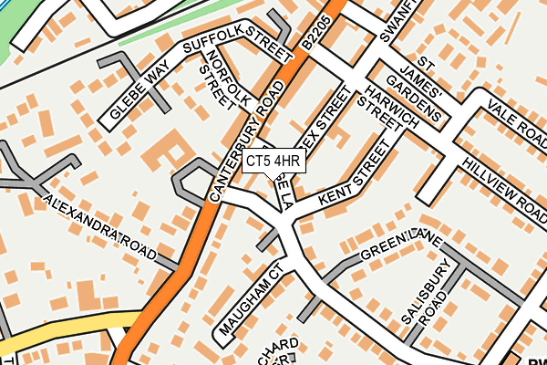 CT5 4HR map - OS OpenMap – Local (Ordnance Survey)