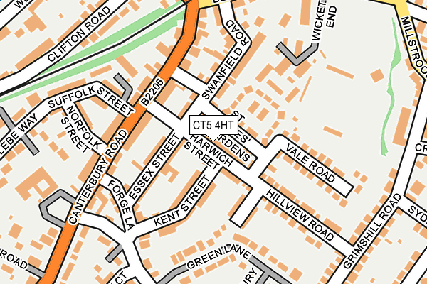 CT5 4HT map - OS OpenMap – Local (Ordnance Survey)