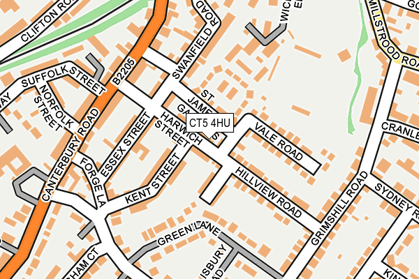 CT5 4HU map - OS OpenMap – Local (Ordnance Survey)