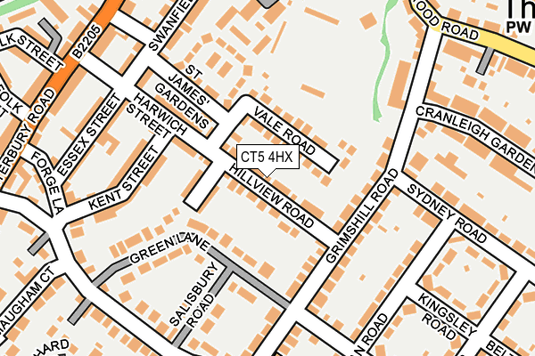 CT5 4HX map - OS OpenMap – Local (Ordnance Survey)