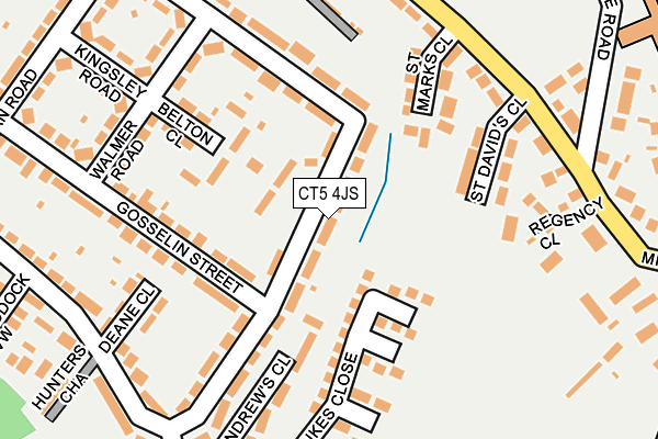 CT5 4JS map - OS OpenMap – Local (Ordnance Survey)