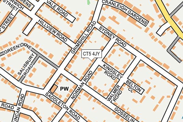 CT5 4JY map - OS OpenMap – Local (Ordnance Survey)