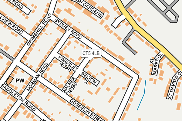 CT5 4LB map - OS OpenMap – Local (Ordnance Survey)