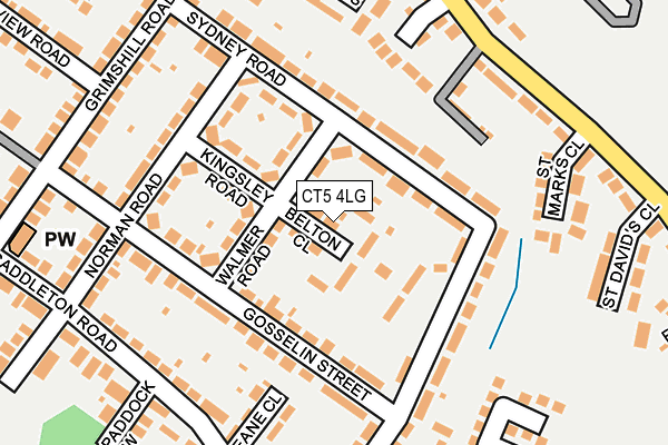 CT5 4LG map - OS OpenMap – Local (Ordnance Survey)