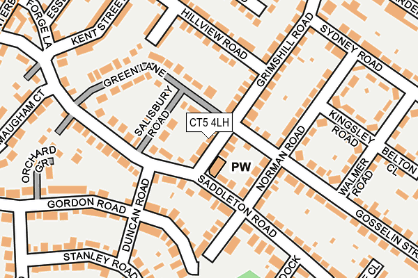 CT5 4LH map - OS OpenMap – Local (Ordnance Survey)