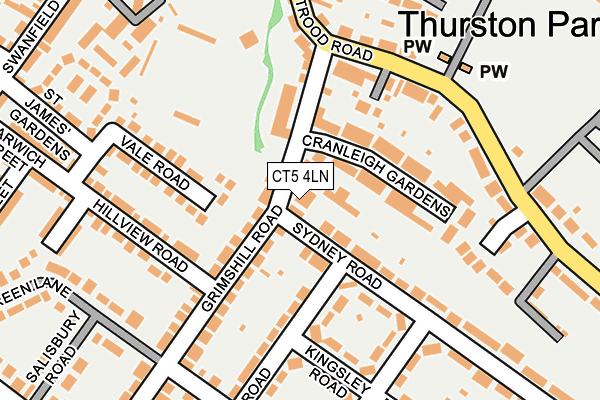 CT5 4LN map - OS OpenMap – Local (Ordnance Survey)