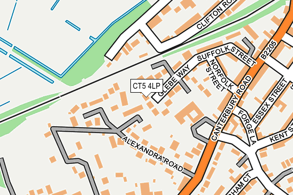 CT5 4LP map - OS OpenMap – Local (Ordnance Survey)