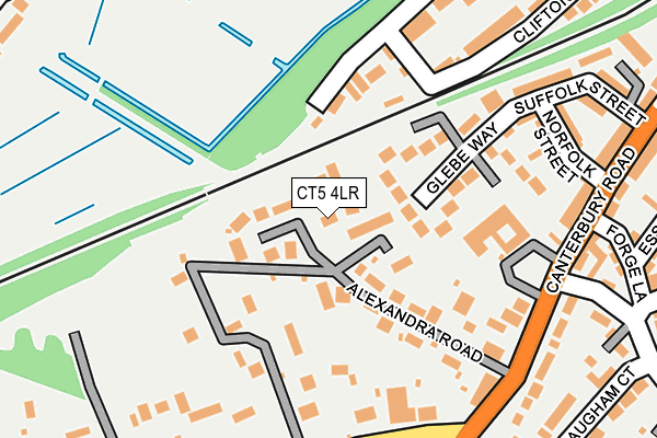 CT5 4LR map - OS OpenMap – Local (Ordnance Survey)