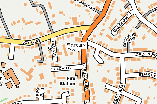 CT5 4LX map - OS OpenMap – Local (Ordnance Survey)