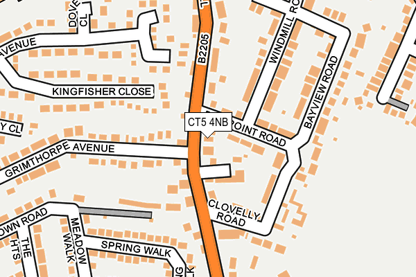 CT5 4NB map - OS OpenMap – Local (Ordnance Survey)