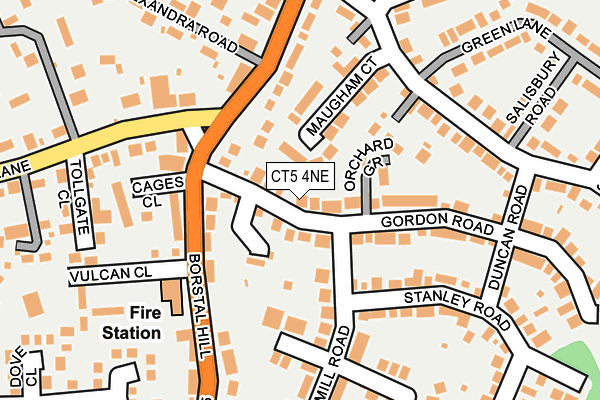 CT5 4NE map - OS OpenMap – Local (Ordnance Survey)