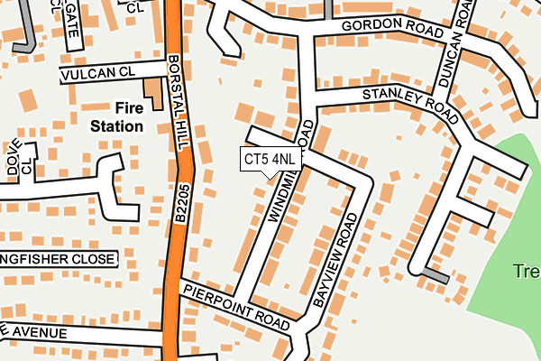 CT5 4NL map - OS OpenMap – Local (Ordnance Survey)
