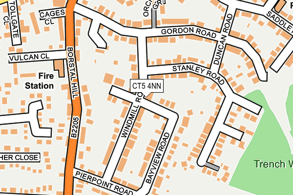 CT5 4NN map - OS OpenMap – Local (Ordnance Survey)