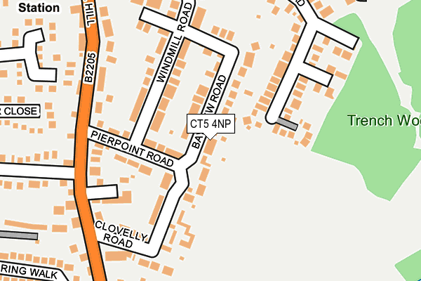 CT5 4NP map - OS OpenMap – Local (Ordnance Survey)