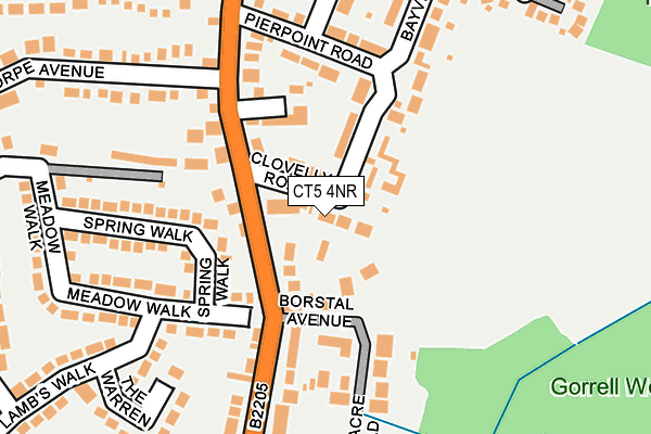 CT5 4NR map - OS OpenMap – Local (Ordnance Survey)