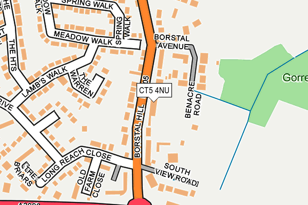 CT5 4NU map - OS OpenMap – Local (Ordnance Survey)