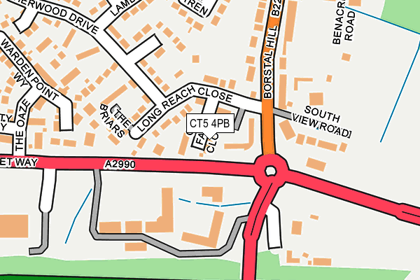 CT5 4PB map - OS OpenMap – Local (Ordnance Survey)