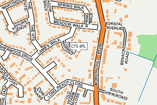 CT5 4PL map - OS OpenMap – Local (Ordnance Survey)