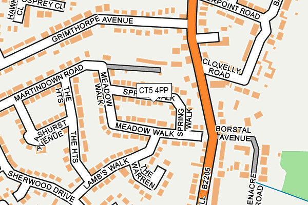 CT5 4PP map - OS OpenMap – Local (Ordnance Survey)