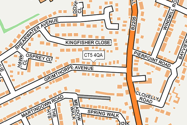 CT5 4QA map - OS OpenMap – Local (Ordnance Survey)