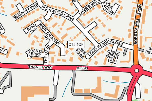 CT5 4QF map - OS OpenMap – Local (Ordnance Survey)