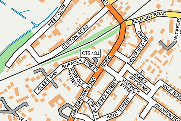CT5 4QJ map - OS OpenMap – Local (Ordnance Survey)