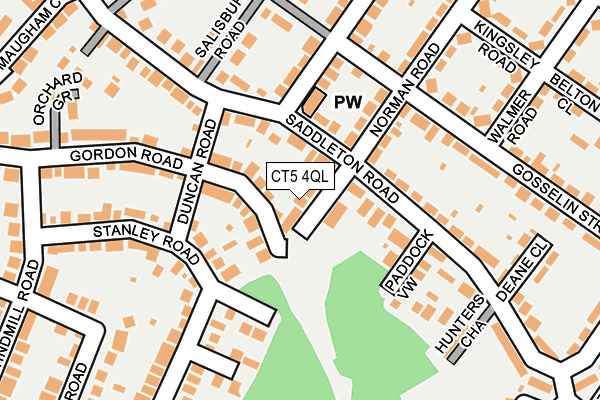 CT5 4QL map - OS OpenMap – Local (Ordnance Survey)