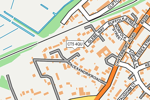 CT5 4QU map - OS OpenMap – Local (Ordnance Survey)