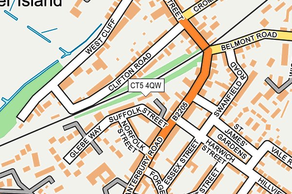 CT5 4QW map - OS OpenMap – Local (Ordnance Survey)