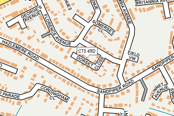 CT5 4RD map - OS OpenMap – Local (Ordnance Survey)